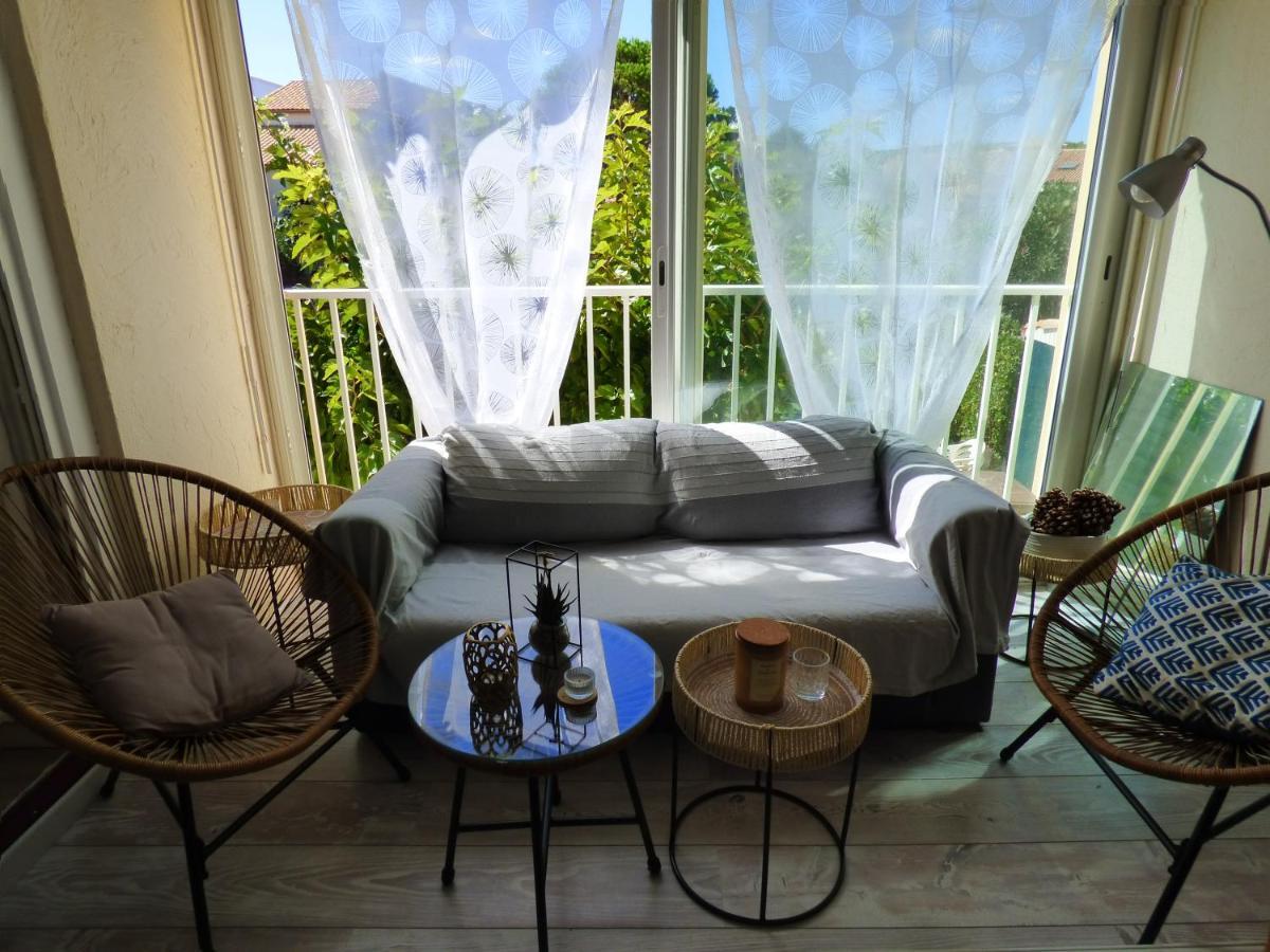 Charmant T2, Cabine, Parking, Les Balcons De La Mediterranee, Narbonne Plage Zewnętrze zdjęcie